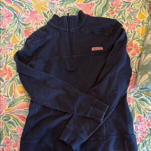 Vineyard Vines Dark Blue Half-Zip Sweater